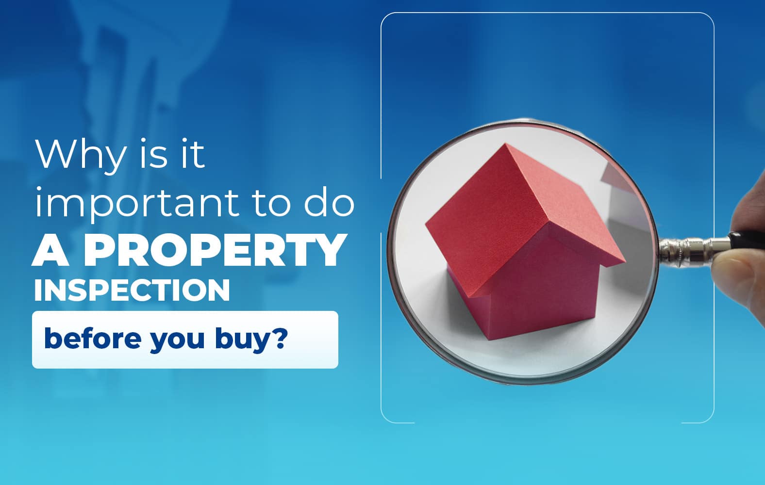 You should always do an inspection of the property before closing the purchase